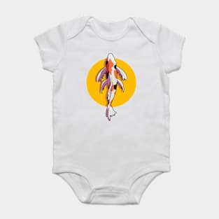 illustration of koi fish Baby Bodysuit